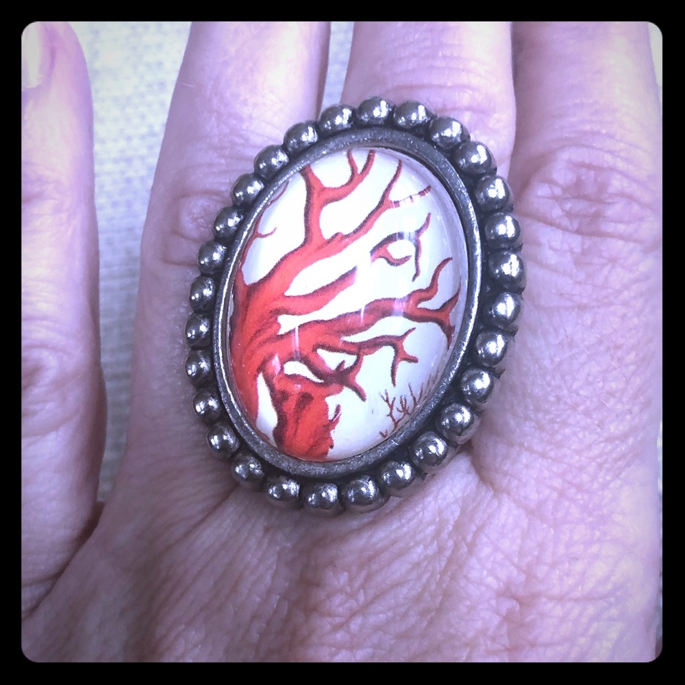 Funky oversized ring.